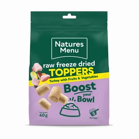 Natures Menu Raw Freeze Dried Turkey Toppers
