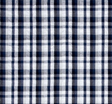 Navy Madras Plaid Bow Tie Dog Collar