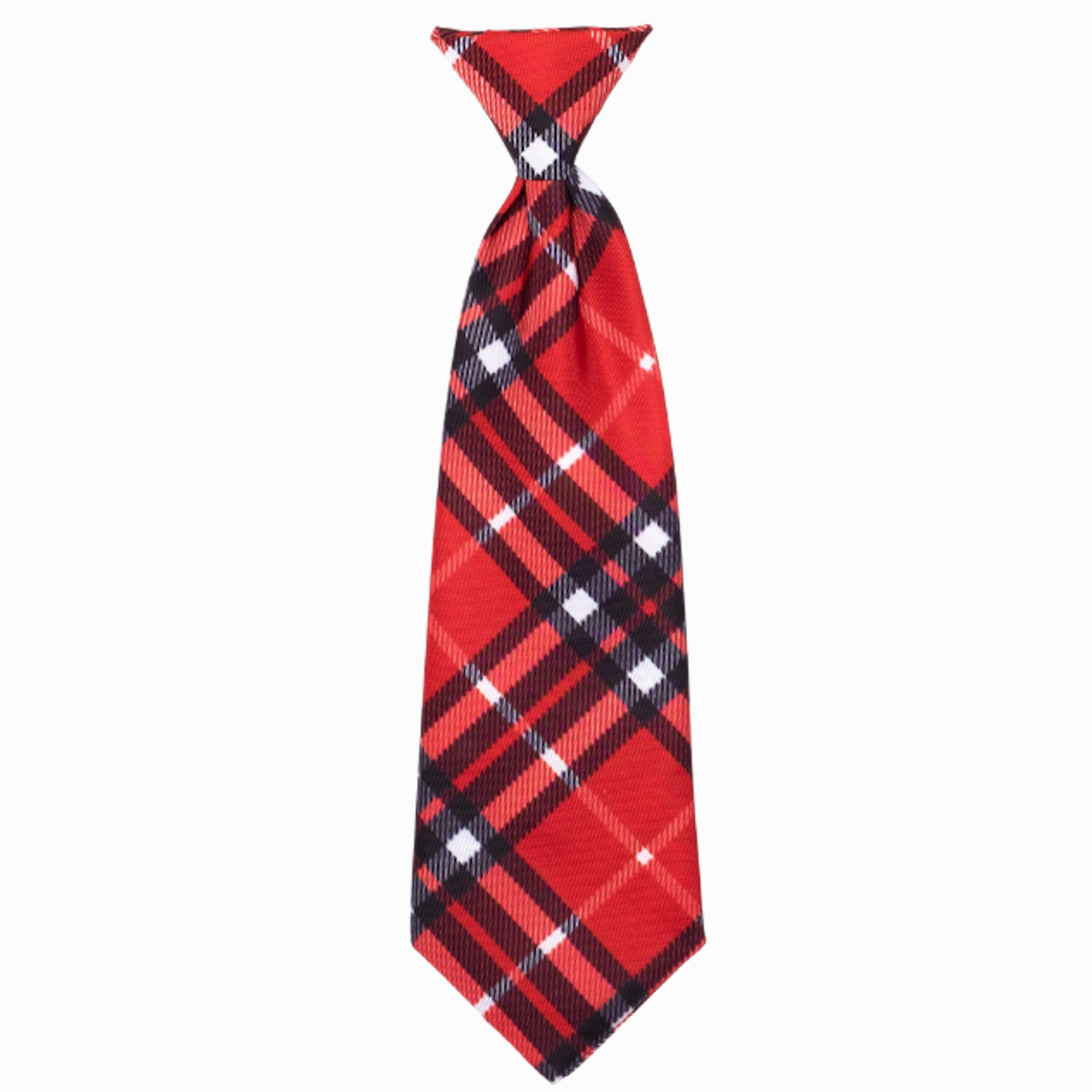 Neck Tie | Bias Plaid Red