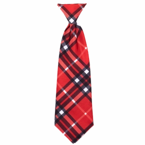 Neck Tie | Bias Plaid Red