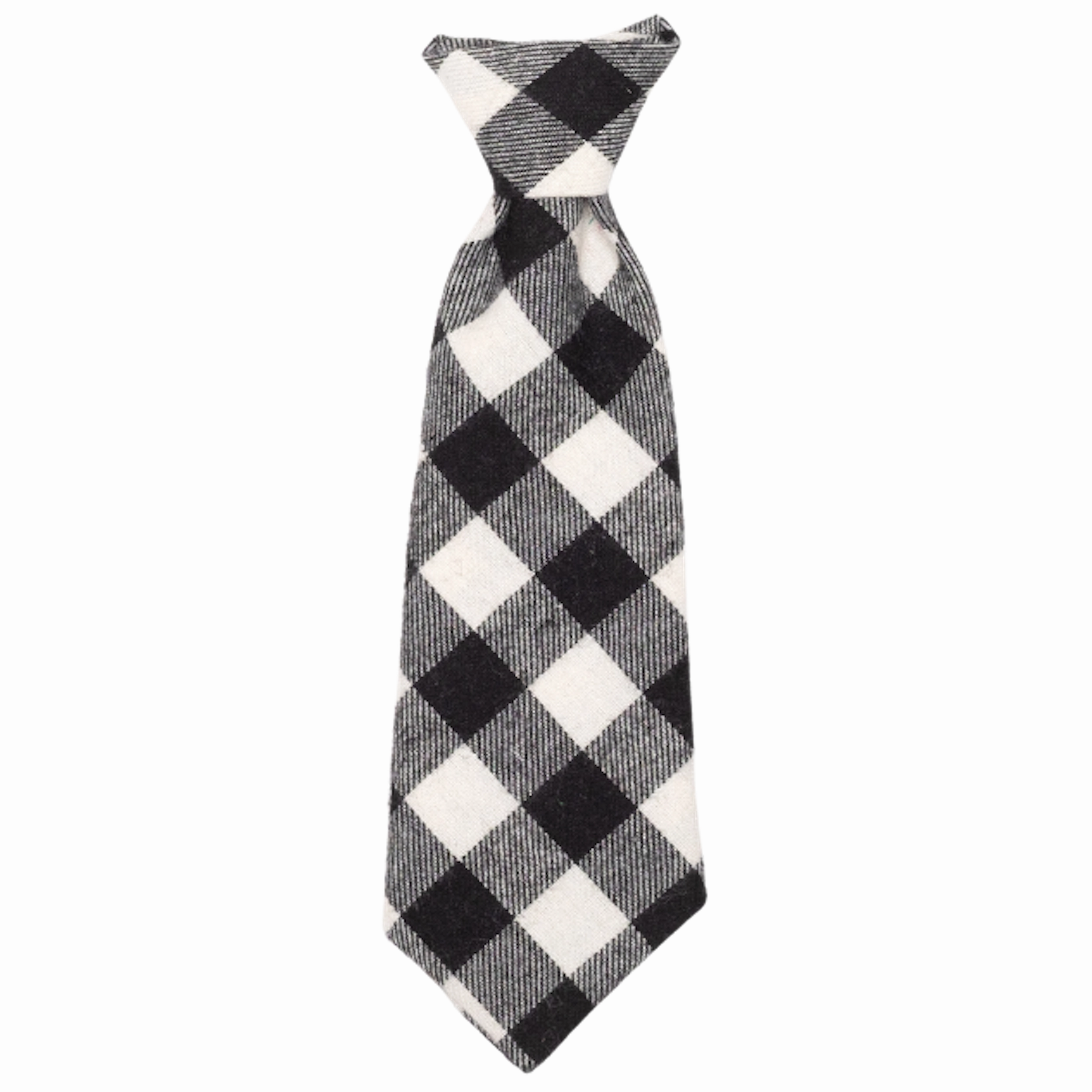Neck Tie | Black & Off-White Buffalo Check