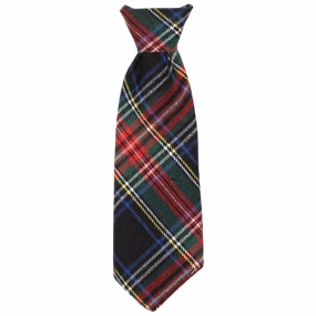 Neck Tie | Black Stewart Plaid