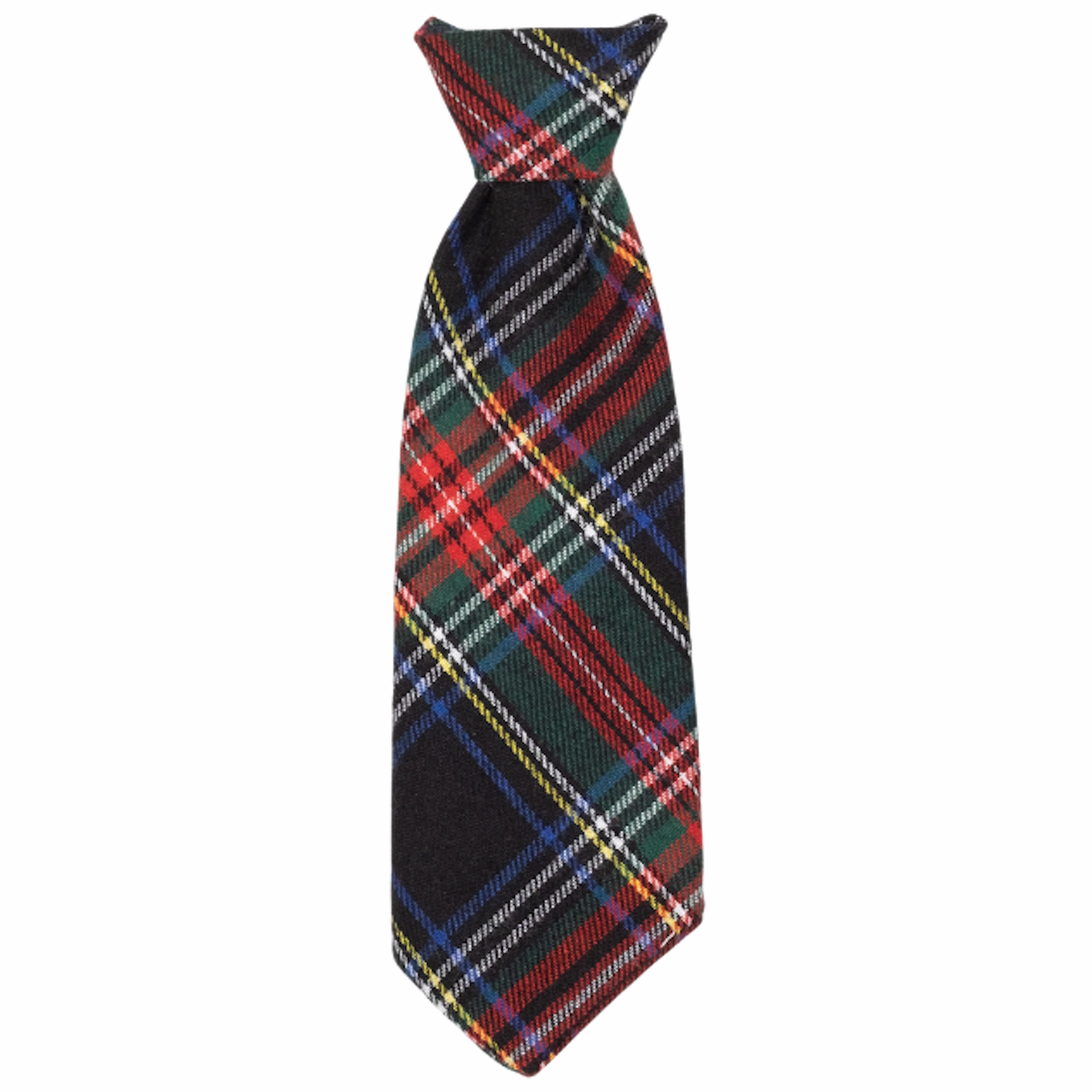 Neck Tie | Black Stewart Plaid