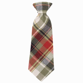 Neck Tie | Light Olive Plaid