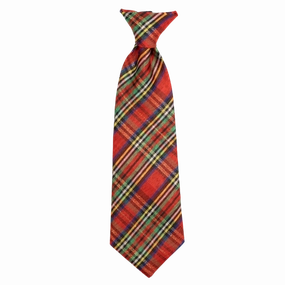 Neck Tie | Red Lurex Plaid