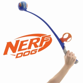 Nerf Dog Launcher with Ball & Ball Clip 25"