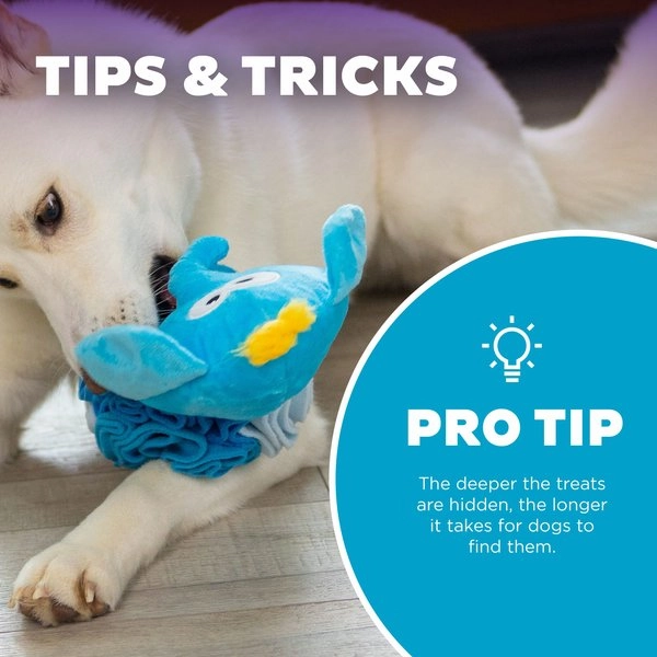 Outward Hound Stuff N' Snuffle Squeaky Plush Elephant Snuffle Ball Puzzle Toy for Dogs
