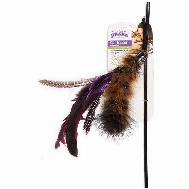PAWISE  cat teaser, 95cm, with connection pole and 3 pcs toy