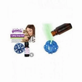 PAWISE  Catnip Drops Ball w/10ml cat nip