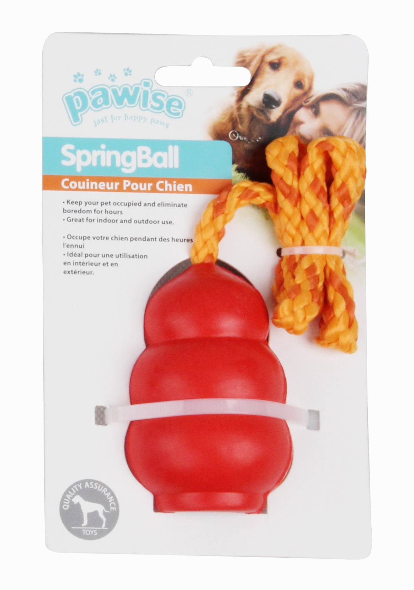 PAWISE  Rubber Ball With Rope