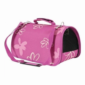 PET CARRIER FLOWER PLUM LARGE
