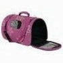 PET CARRIER FLOWER PLUM LARGE