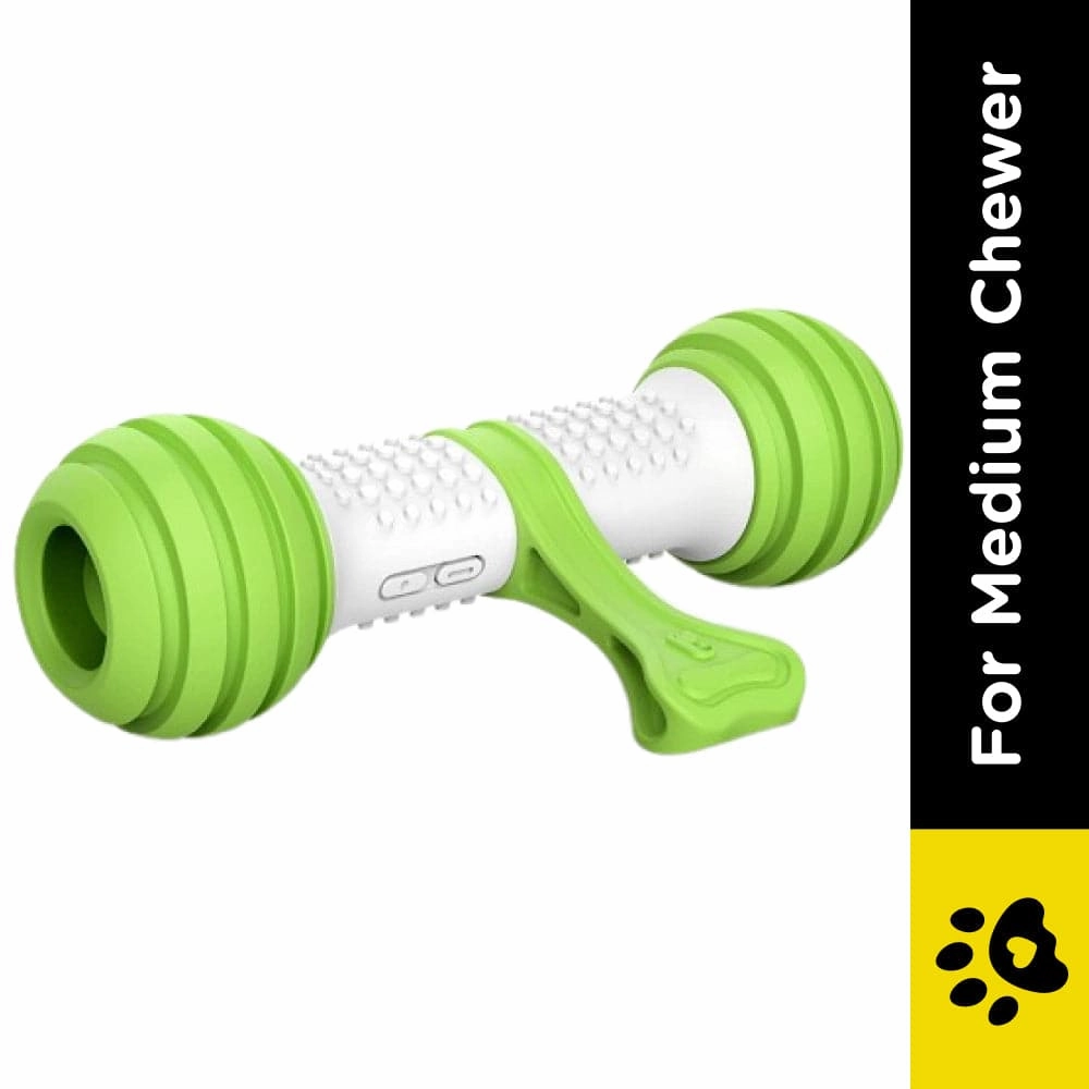 Pet Geek Playbone Toy for Dogs (White/Green)