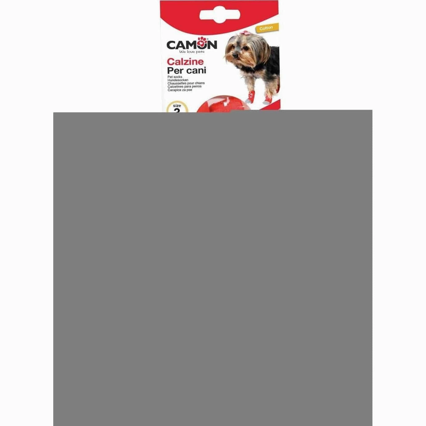 Pet socks -red- 3hearts- XL - size 4