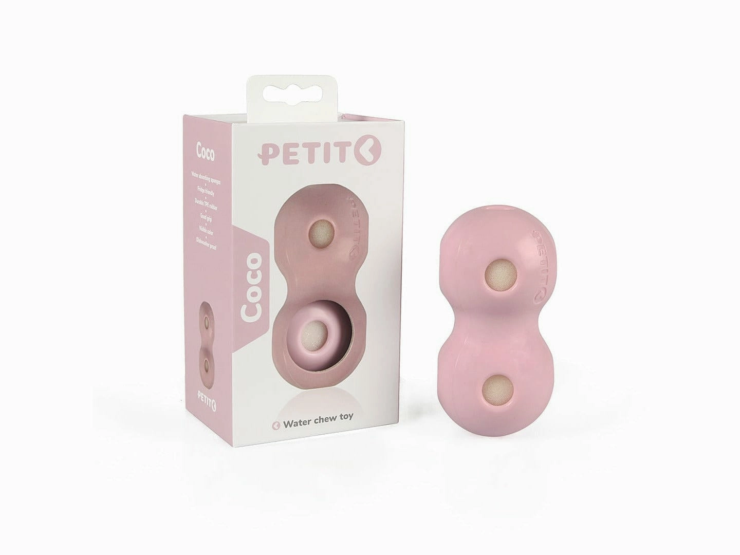 PETIT WATER CHEW TOY COCO 12x6x6cm pink