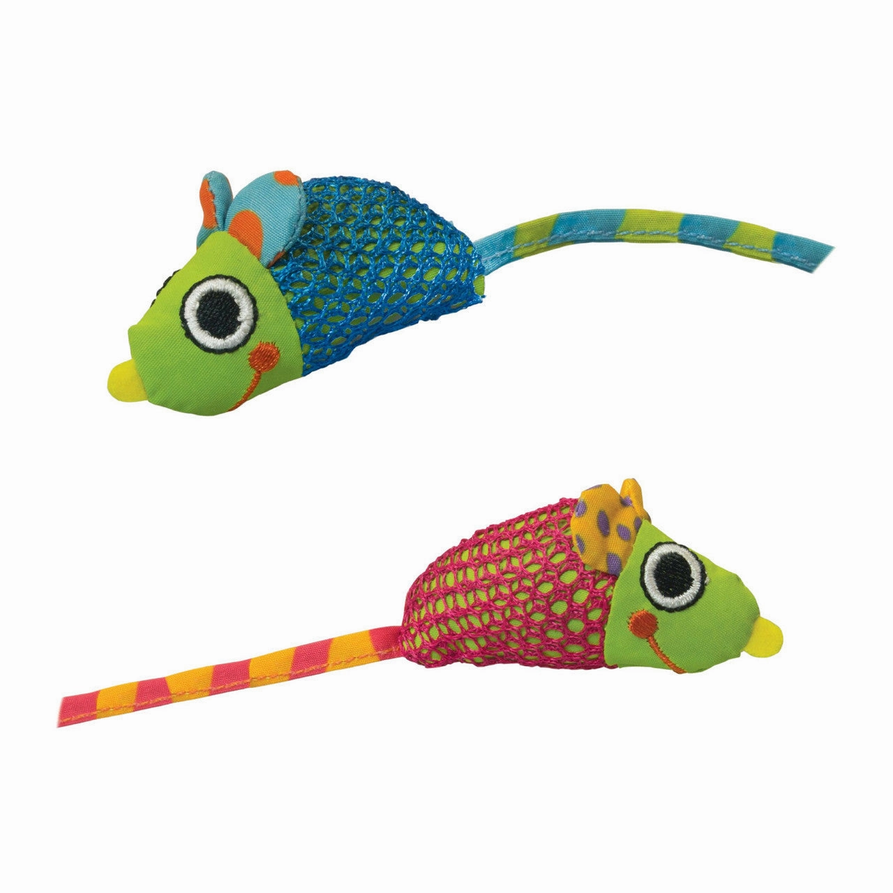 Petstages Catnip Dental Health Mice Toy for Cats 2 Pack