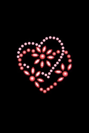 Pink & Red Flower Heart Bandana- Many Colors