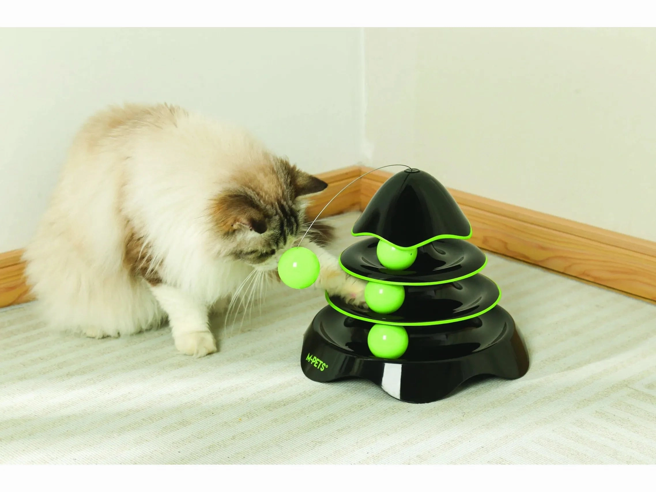 PLAY TOWER Rocket Cat Toy Black and green