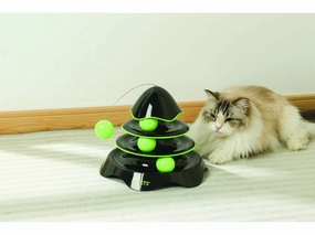 PLAY TOWER Rocket Cat Toy Black and green