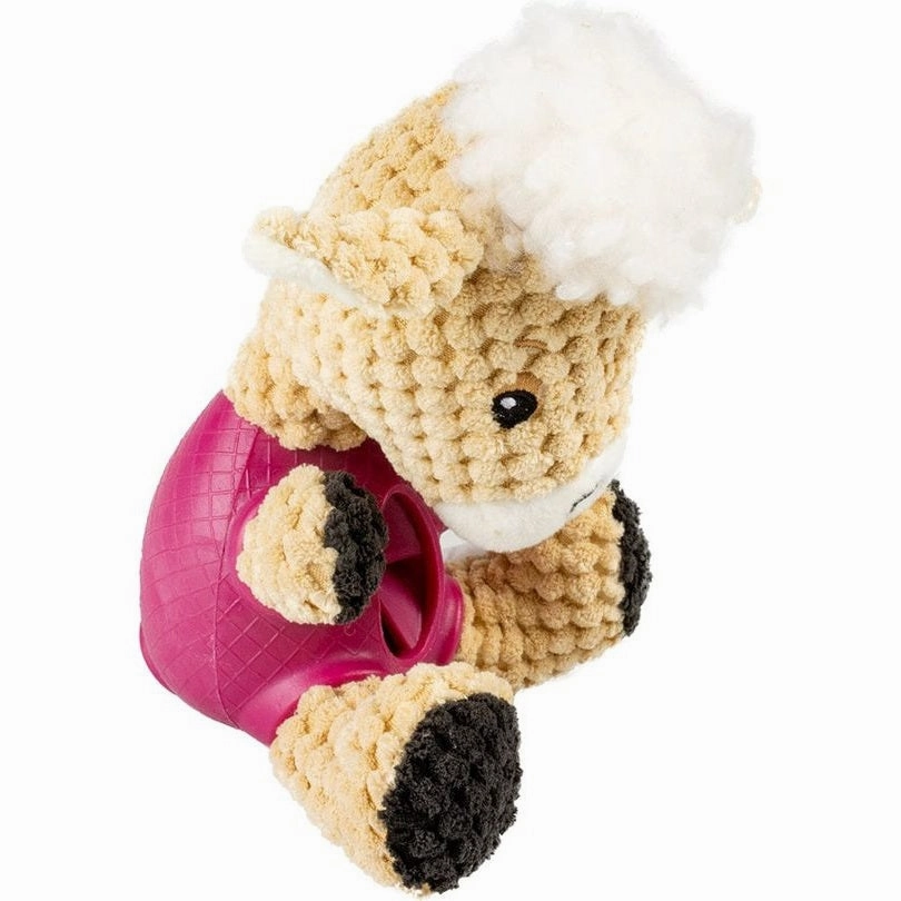 Plush & rubber sheep dispenser 18x12x11cm Multicolour