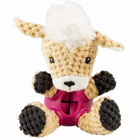 Plush & rubber sheep dispenser 18x12x11cm Multicolour