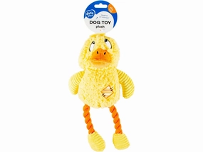 PLUSH DUCK SILLY 16x30x11cm yellow