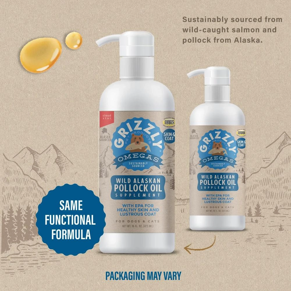 Pollock Oil Dog Food Supplement