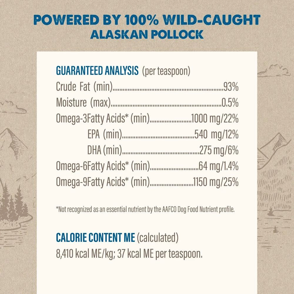 Pollock Oil Dog Food Supplement
