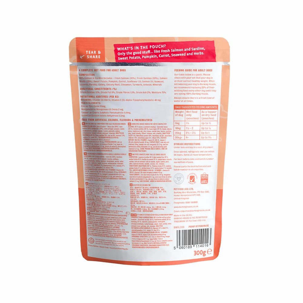 Pooched Salmon Wet Dog Food