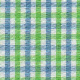 Preppy Blue and Green Gingham Dog Collar