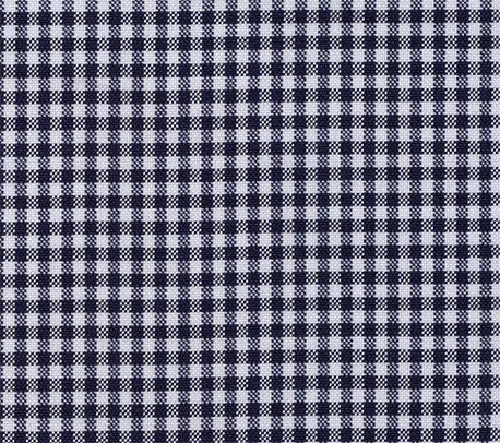 Preppy Navy Blue Gingham Seersucker Dog Collar