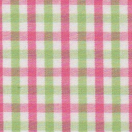 Preppy Pink and Green Gingham Girl Dog Flower Bow Tie
