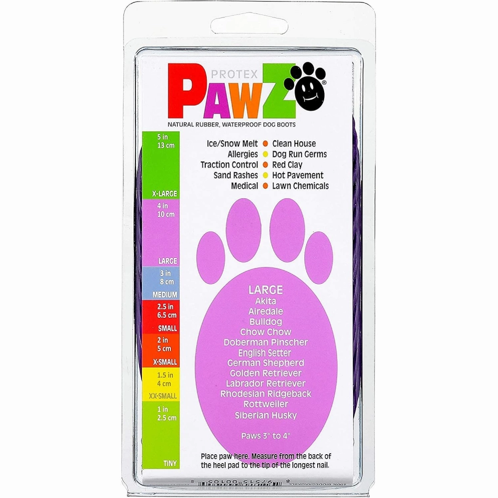Protex PawZ Boots for Dogs (Purple)