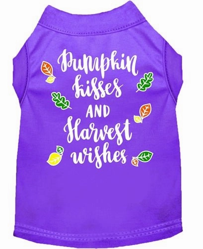 Pumpkin Kisses Screen Print Dog Shirt- in Many Colors