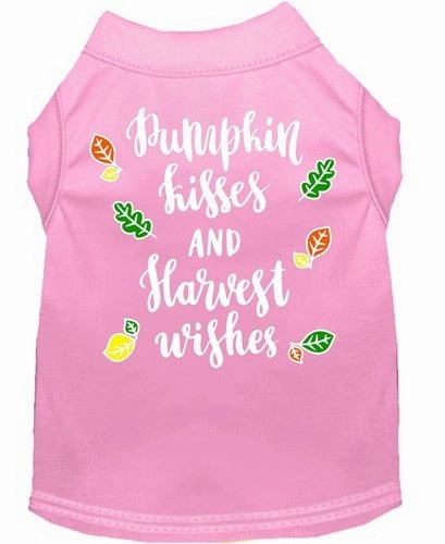 Pumpkin Kisses Screen Print Dog Shirt- in Many Colors