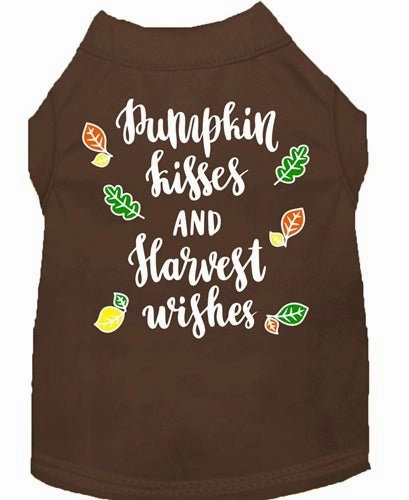 Pumpkin Kisses Screen Print Dog Shirt- in Many Colors