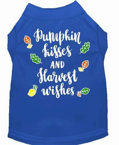 Pumpkin Kisses Screen Print Dog Shirt- in Many Colors