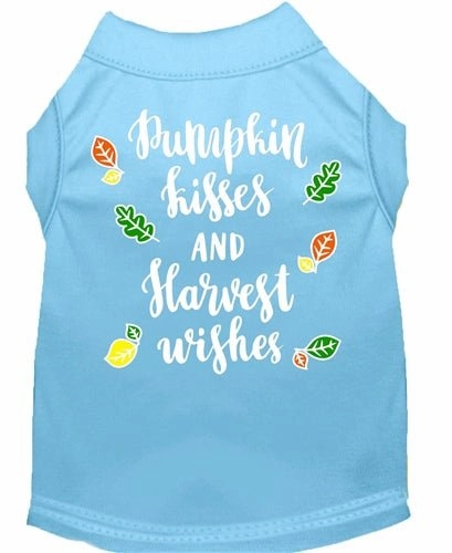 Pumpkin Kisses Screen Print Dog Shirt- in Many Colors