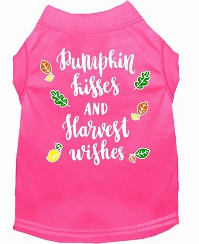 Pumpkin Kisses Screen Print Dog Shirt- in Many Colors