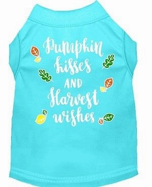 Pumpkin Kisses Screen Print Dog Shirt- in Many Colors