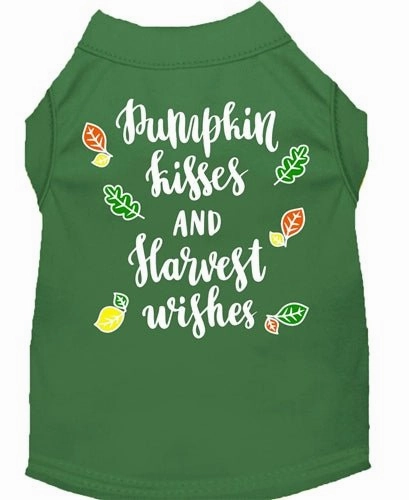 Pumpkin Kisses Screen Print Dog Shirt- in Many Colors