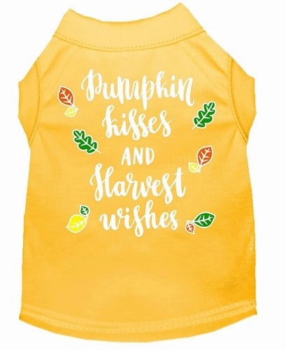 Pumpkin Kisses Screen Print Dog Shirt- in Many Colors