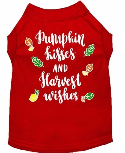 Pumpkin Kisses Screen Print Dog Shirt- in Many Colors