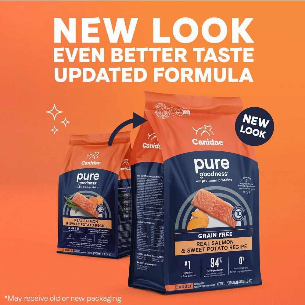 PURE Grain Free Dog Dry Food - Salmon & Sweet Potato