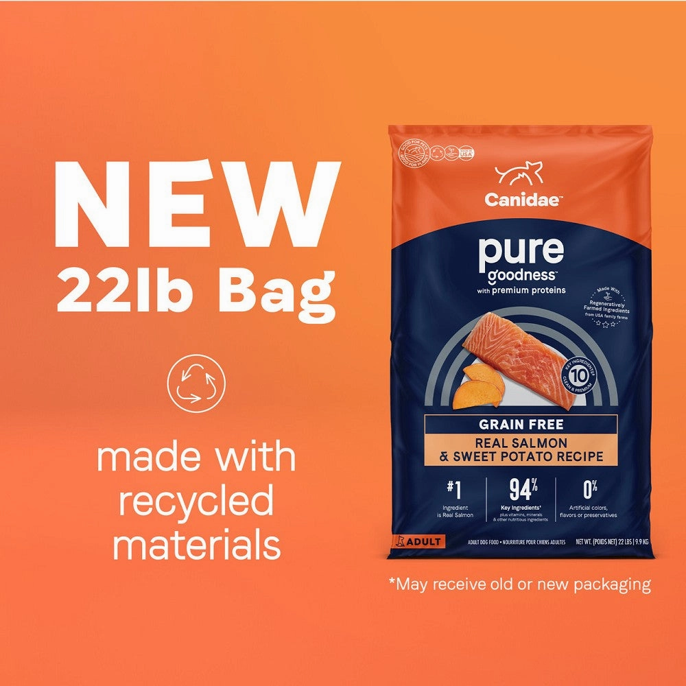 PURE Grain Free Dog Dry Food - Salmon & Sweet Potato