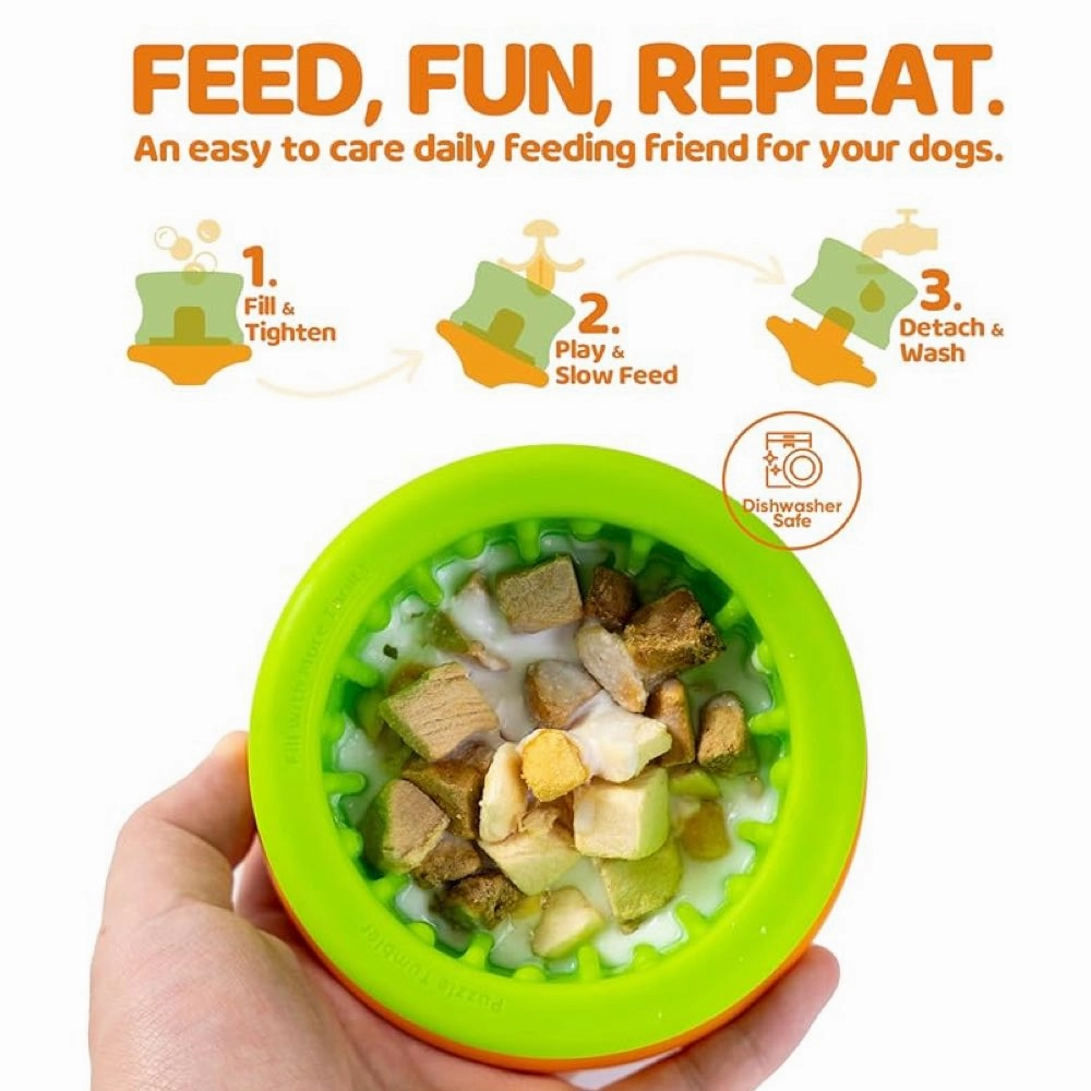 Puzzle Feeder Tumbler Interactive Dog Toy (Small / Medium)