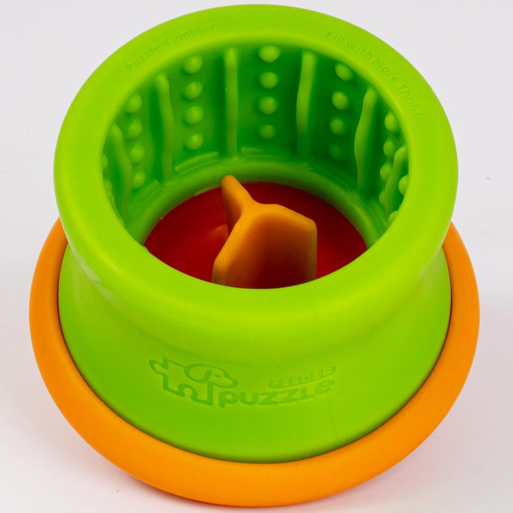 Puzzle Feeder Tumbler Interactive Dog Toy (Small / Medium)