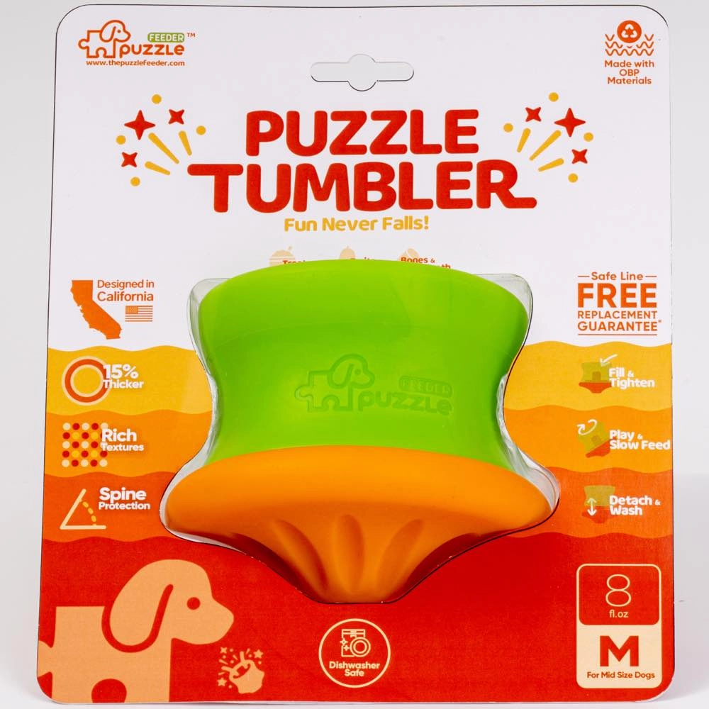 Puzzle Feeder Tumbler Interactive Dog Toy (Small / Medium)
