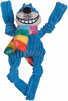 Rainbow Knottie Cheshire Cat Dog Toy