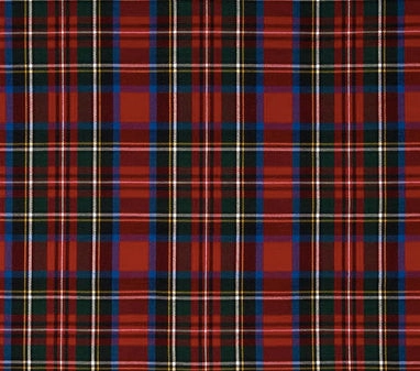 Red Scottish Tartan Plaid Dog Collar